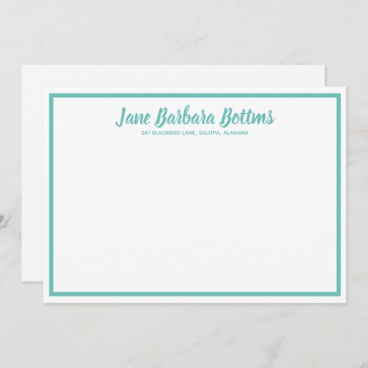 Uitnodiging tot persoonlijke informatieve nota's (Voorkant / Achterkant)