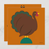 Uitnodiging tot persoonlijke Thanksgiving (Voorkant / Achterkant)