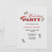 Uitnodiging tot Pet voor feestdag kerstman (Voorkant / Achterkant)