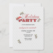 Uitnodiging tot Pet voor feestdag kerstman (Voorkant)