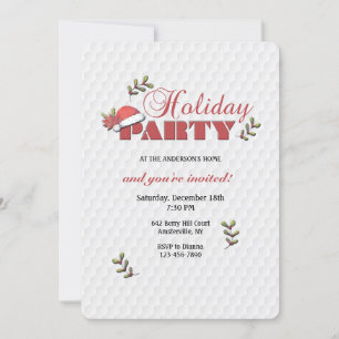 Uitnodiging tot Pet voor feestdag kerstman