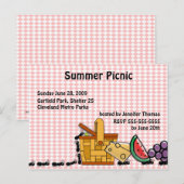 Uitnodiging tot picknick Thief (Voorkant / Achterkant)