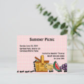 Uitnodiging tot picknick Thief (Staand voorkant)