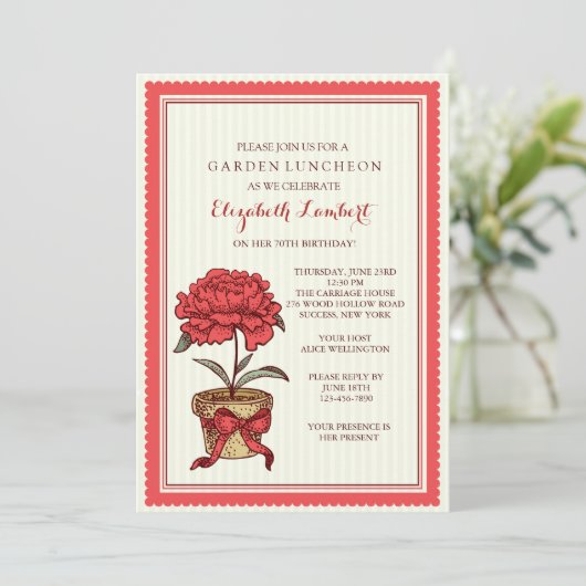 Uitnodiging tot Plant (Staand voorkant)