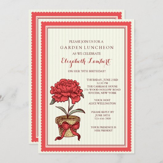 Uitnodiging tot Plant (Voorkant / Achterkant)