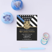 Uitnodiging tot politie tot het uitvoeren van uitt flyer (Enkel)