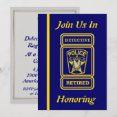 Uitnodiging tot politieagenten Retirement (Voorkant / Achterkant)