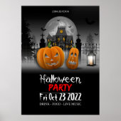 Uitnodiging tot Poster van Halloween Party (Voorkant)