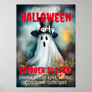Uitnodiging tot Poster van Halloween Party