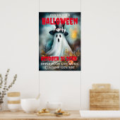 Uitnodiging tot Poster van Halloween Party (Keuken)