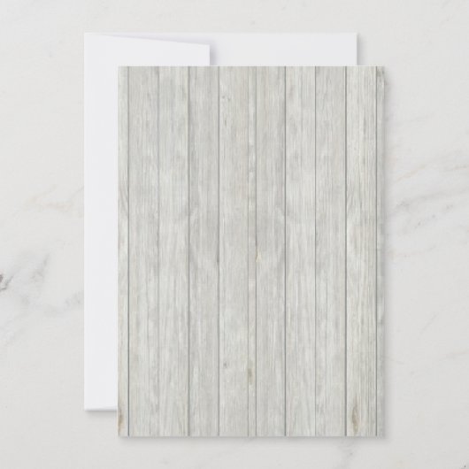 Uitnodiging tot Poster van Rustic Horse Racing Der (Achterkant)