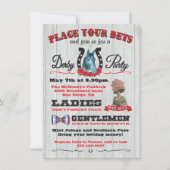 Uitnodiging tot Poster voor paardenraces (Voorkant)