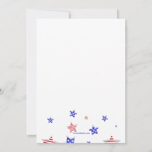 Uitnodiging tot president op dag van sterren (Achterkant)