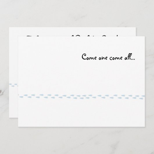 Uitnodiging tot Prints van Penguin (Voorkant / Achterkant)