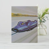  uitnodiging tot racewagen (Staand voorkant)