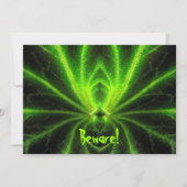 Uitnodiging tot radioactieve spin Halloween (Voorkant)