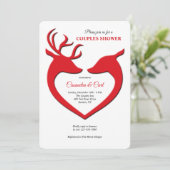 Uitnodiging tot rendierliefhebber (Staand voorkant)