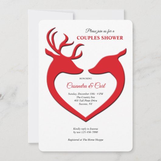 Uitnodiging tot rendierliefhebber (Voorkant)