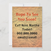 Uitnodiging tot reünie (Achterkant)