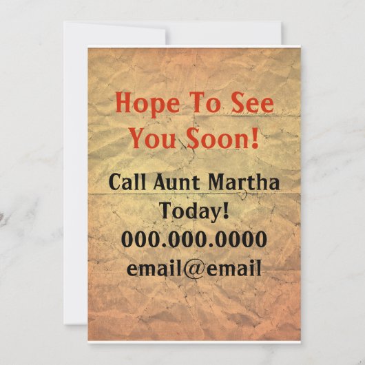 Uitnodiging tot reünie (Achterkant)