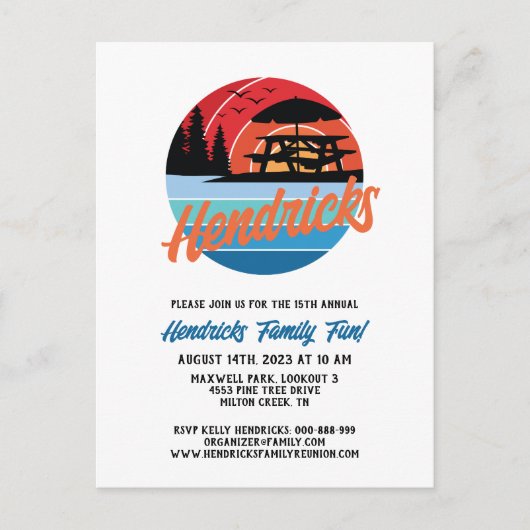 Uitnodiging tot reünie (Voorkant)