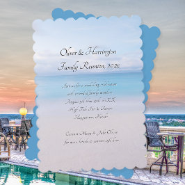 Uitnodiging tot reünie Calm Ocean Beach