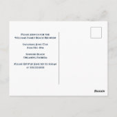 Uitnodiging tot reünie over de kabelbalm (Achterkant)