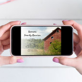 Uitnodiging tot reünie Rustic Red Barn