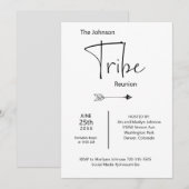 Uitnodiging tot reünie Tribe Family (Voorkant / Achterkant)