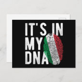 Uitnodiging tot reünie van de Italiaanse DNA-famil (Voorkant / Achterkant)