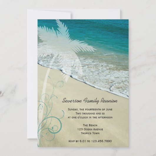 Uitnodiging tot reünie van de tropische braadfamil (Voorkant)