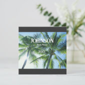 Uitnodiging tot reünie van de Tropische Palmboom (Staand voorkant)