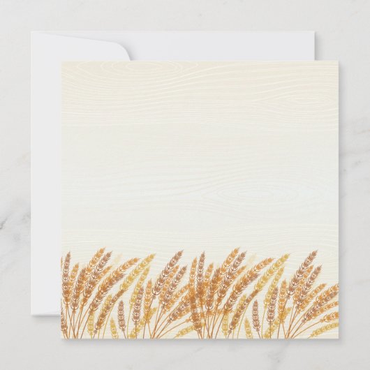 Uitnodiging tot Rode Barn Wedding (Achterkant)