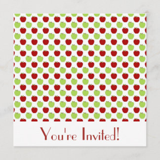 Uitnodiging tot rode en groene appels