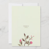 Uitnodiging tot Romance roos (Achterkant)