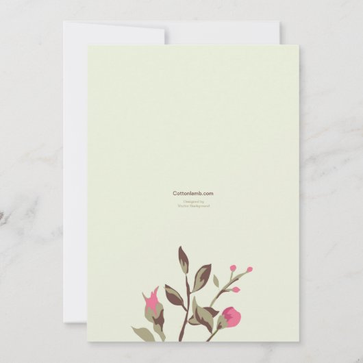 Uitnodiging tot Romance roos (Achterkant)