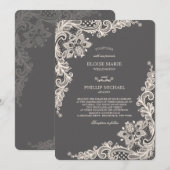 Uitnodiging tot Romance van Chalkboard (Voorkant / Achterkant)