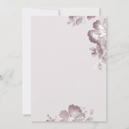 uitnodiging tot Romance van de waterverf (Achterkant)