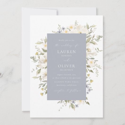 Uitnodiging tot Romance van wilde bloemen (Voorkant)