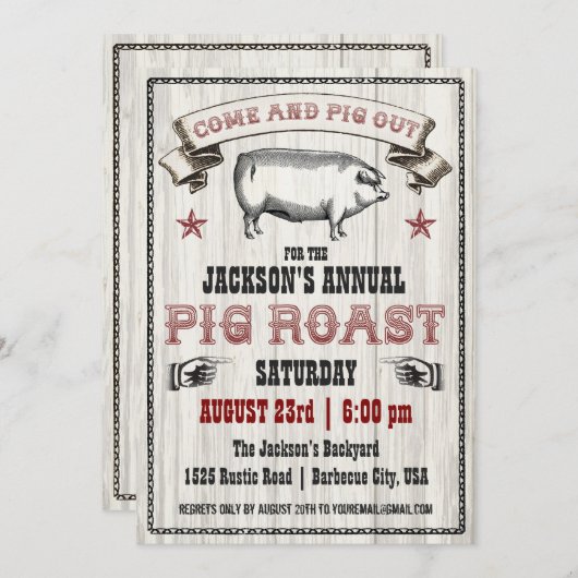  uitnodiging tot rondhout door rondzwoerd (Voorkant / Achterkant)