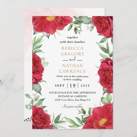 Uitnodiging tot roodbruin (Voorkant / Achterkant)