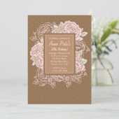 Uitnodiging tot Roos van kool (Staand voorkant)