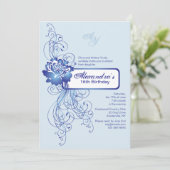 Uitnodiging tot Roos van saffier (Staand voorkant)