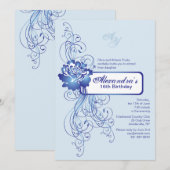 Uitnodiging tot Roos van saffier (Voorkant / Achterkant)