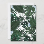 Uitnodiging tot Roos van Tropical Blue Flamingo (Achterkant)