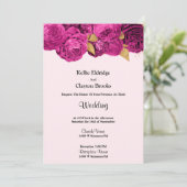 Uitnodiging tot roze en goudbloeding (Staand voorkant)