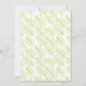 Uitnodiging tot roze en groene bannenweddenschappe (Achterkant)