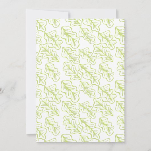 Uitnodiging tot roze en groene bannenweddenschappe (Achterkant)