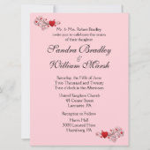 Uitnodiging tot roze harten (Voorkant)