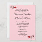 Uitnodiging tot roze harten (Voorkant)